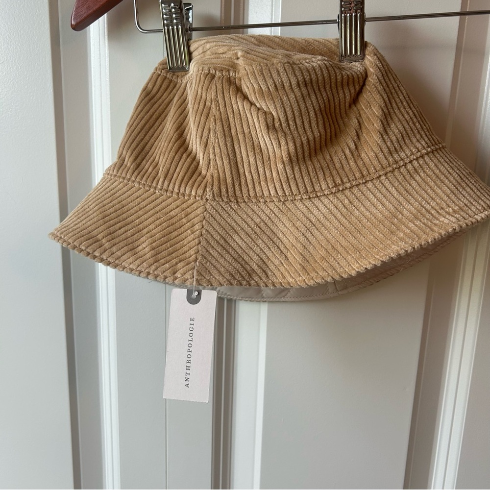 Anthropologie Reversible Corduroy + Quilted Bucket Hat 🧢